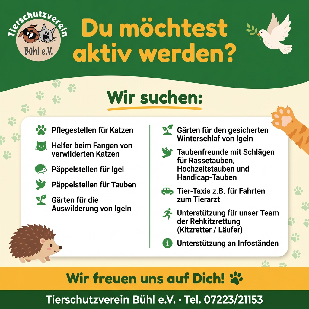 Du möchtest aktiv werden?